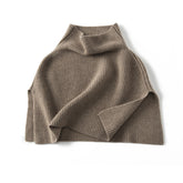 100%Cashmere Half Poncho Women Winter Thick Pashmina Shawls